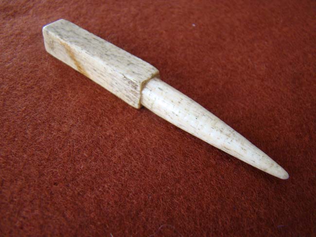 A 19th century whalebone bodkin with beautiful patina